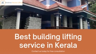 Best Building Lifting Service In Kerala