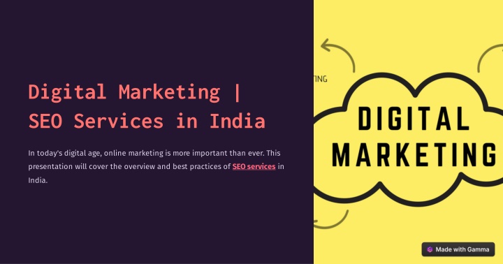 digital marketing seo services in india