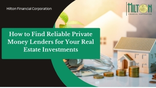 How to Find Reliable Private Money Lenders for Your Real Estate Investments