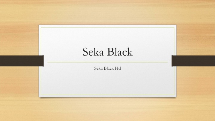 seka black