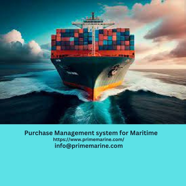 purchase management system for maritime https