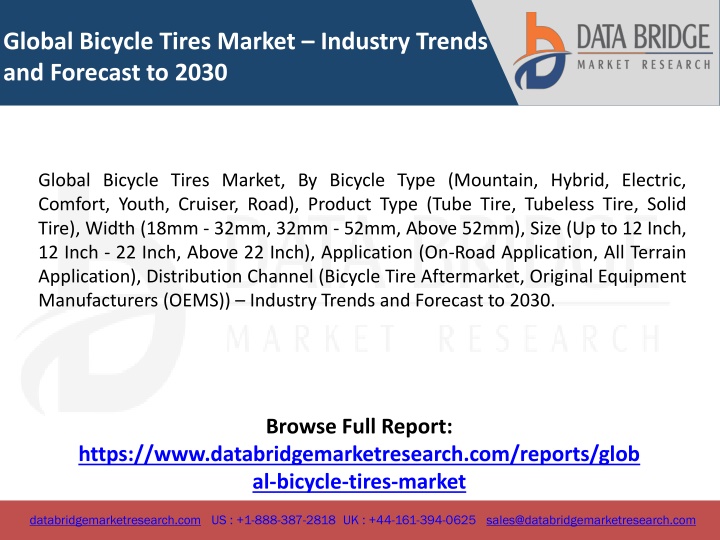 global bicycle tires market industry trends