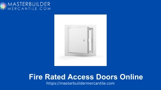 Fire-Rated Access Doors Online