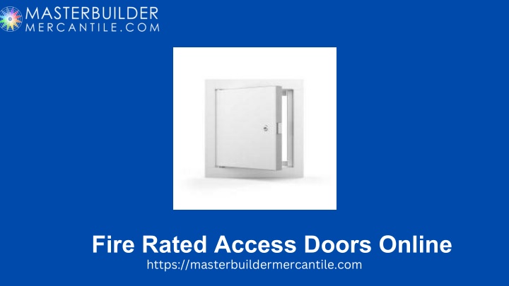 fire rated access doors online https