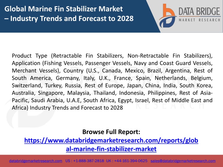 global marine fin stabilizer market industry