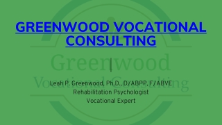 greenwood vocational consulting