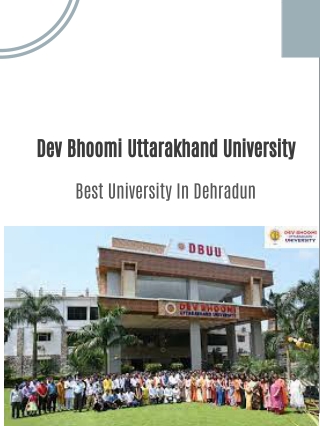 Best University in Dehradun
