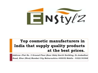 Top cosmetic manufacturers in India that supply quality products at the best prices