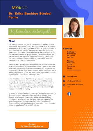 dr erika buckley strobel fernie