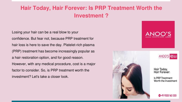 hair today hair forever is prp treatment worth the investment