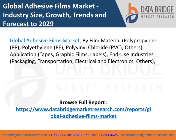 global adhesive films market industry size growth