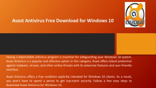 Avast Antivirus Free Download for Windows 10 -4