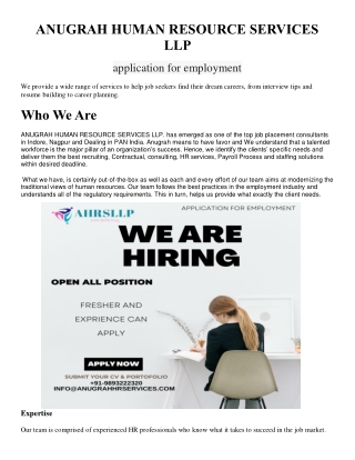 anugrah human resource services llp