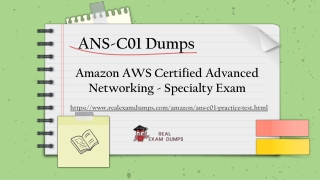 ANS-C01 Dumps PDF - ANS-C01 Practice Test - Realexamdumps.com