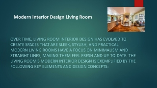 Modern Interior Design Living Room