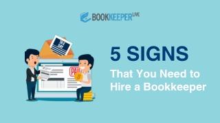 5 signs that you need to hire a bookkeeper