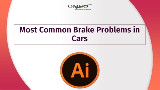 Most Common Brake Problems in Cars