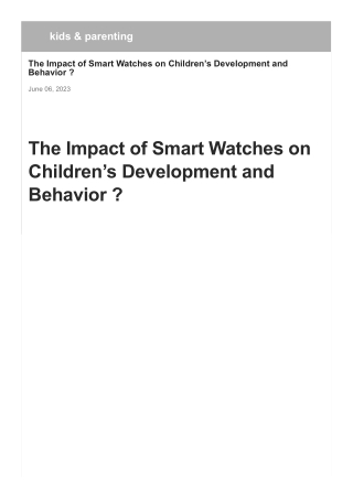 the-impact-of-smart-watches-on