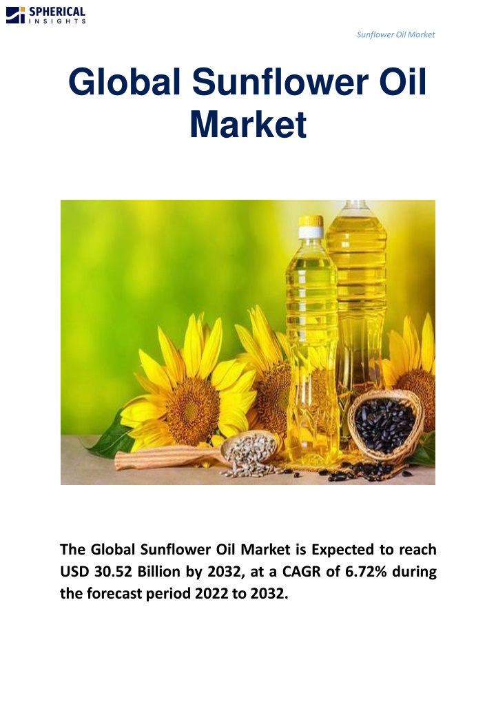 global sunflower oil market