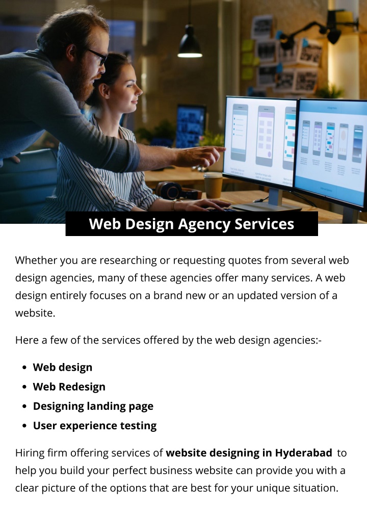 web design agency services