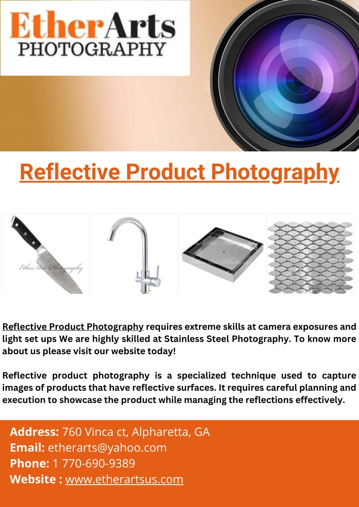 reflective product photography