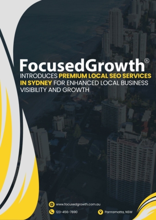 FocusedGrowth Introduces Premium Local SEO Services in Sydney for Enhanced Local Business Visibility and Growth