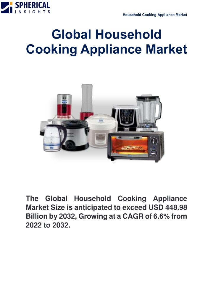 household cooking appliance market