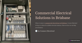 Reliable and Efficient Commercial Electrician Servicing Brisbane