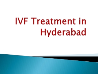 IVF Treatment in Hyderabad