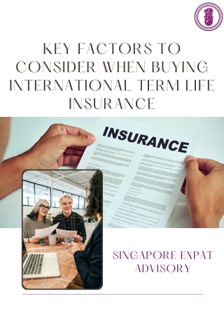 Key Factors to Consider When Buying International Term Life Insurance