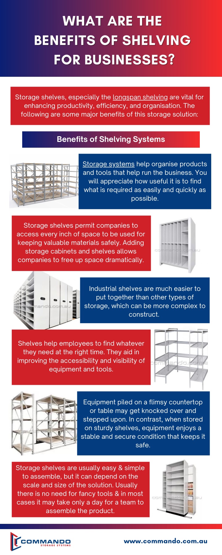 what are the what are the benefits of shelving