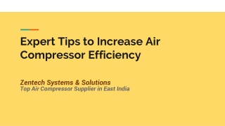 Expert Tips to Increase Air Compressor Efficiency