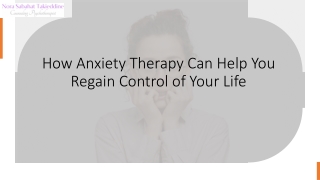How Anxiety Therapy Can Help You Regain Control of Your Life_