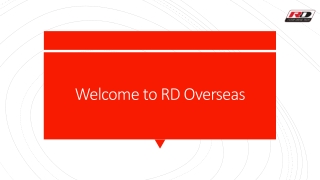 welcome to rd overseas