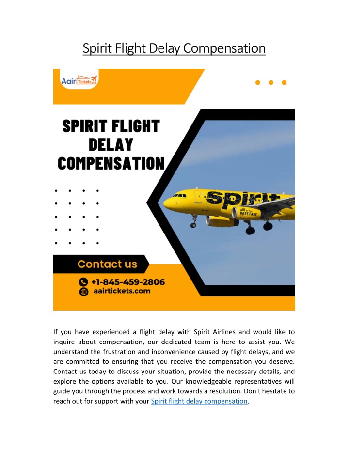 spirit flight delay compensation spirit flight