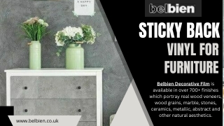 Elevate Your Furniture with Stylish Sticky Back Vinyl