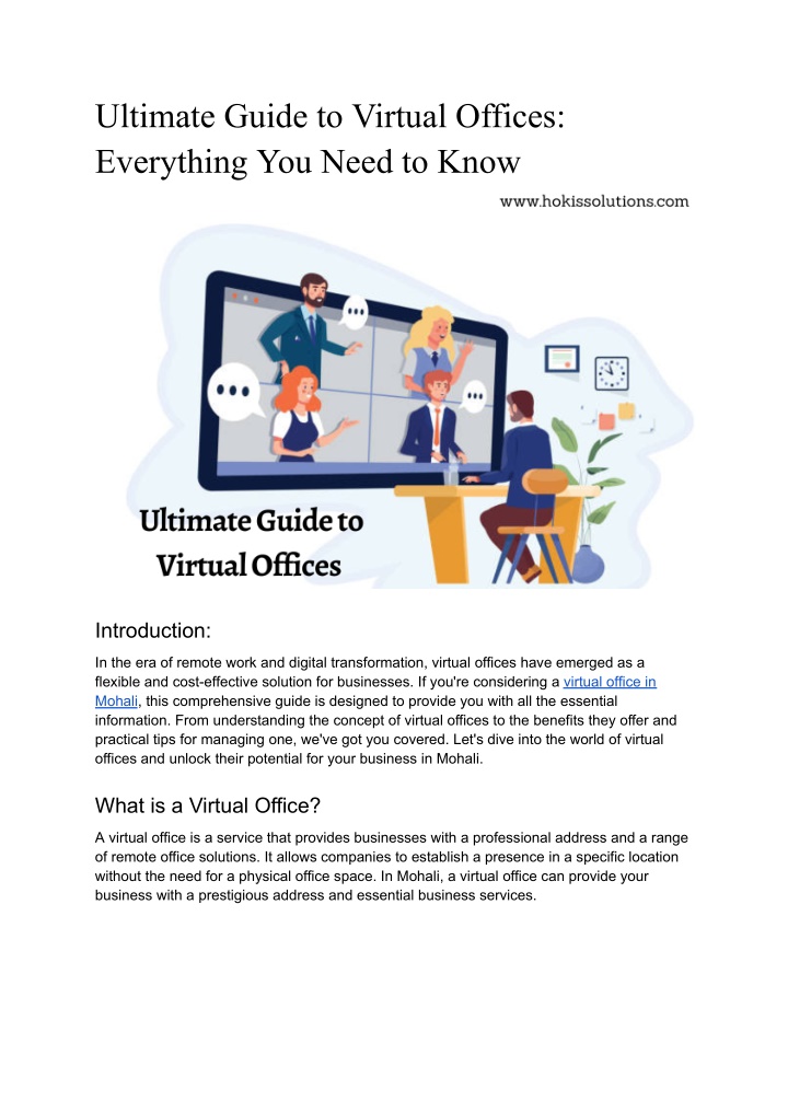 ultimate guide to virtual offices everything