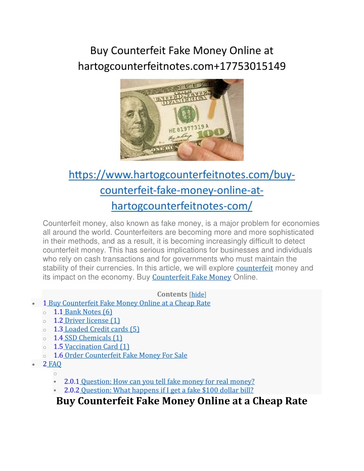 buy counterfeit fake money online