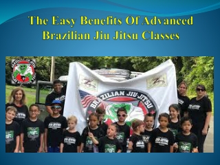 The Easy Benefits Of Advanced Brazilian Jiu Jitsu Classes