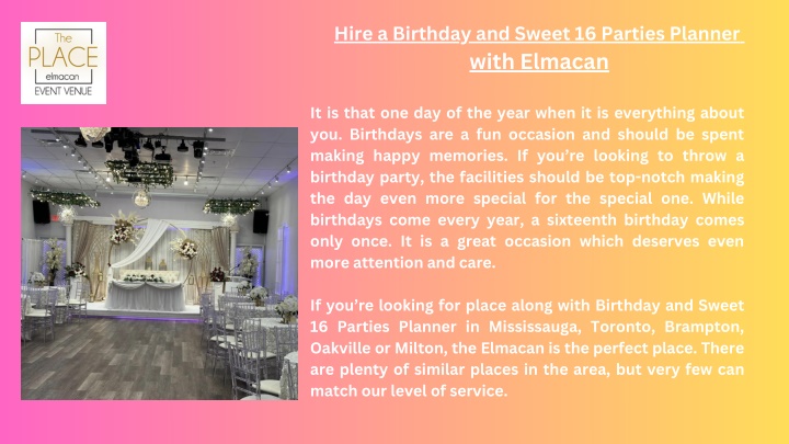 hire a birthday and sweet 16 parties planner with