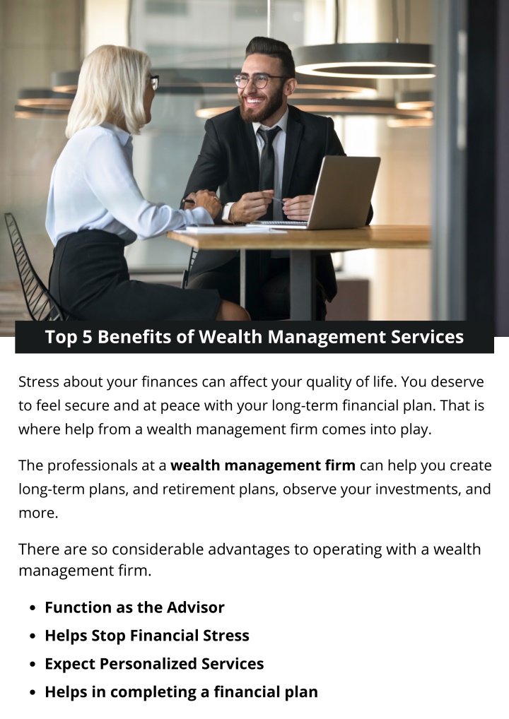 top 5 benefits of wealth management services
