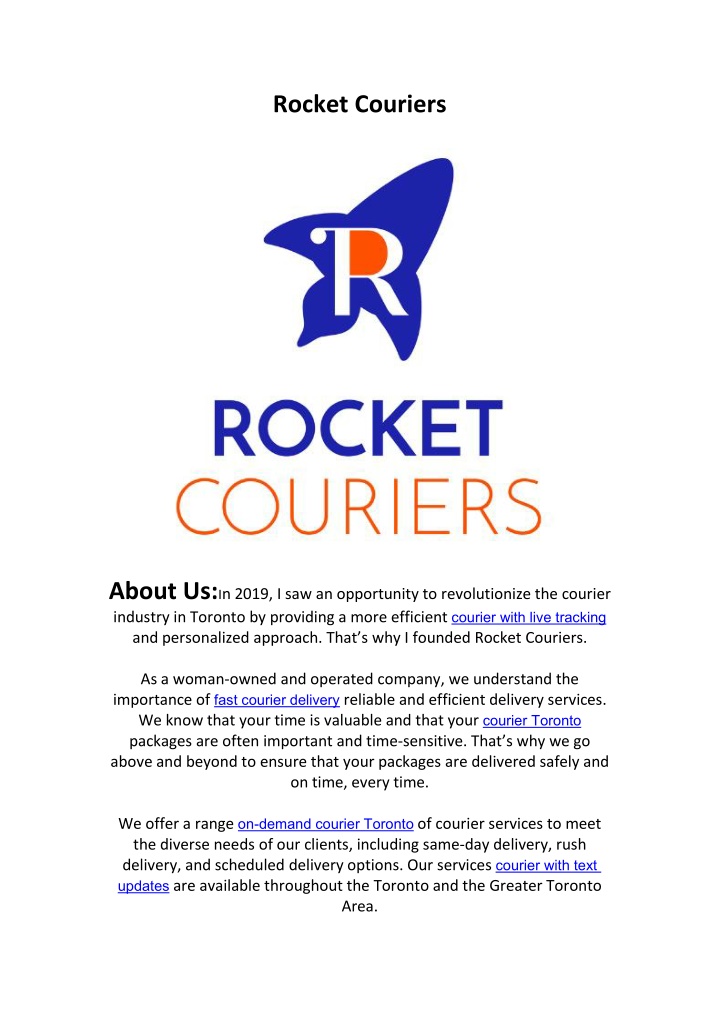 rocket couriers