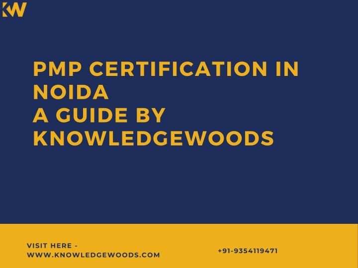 pmp certification in noida a guide