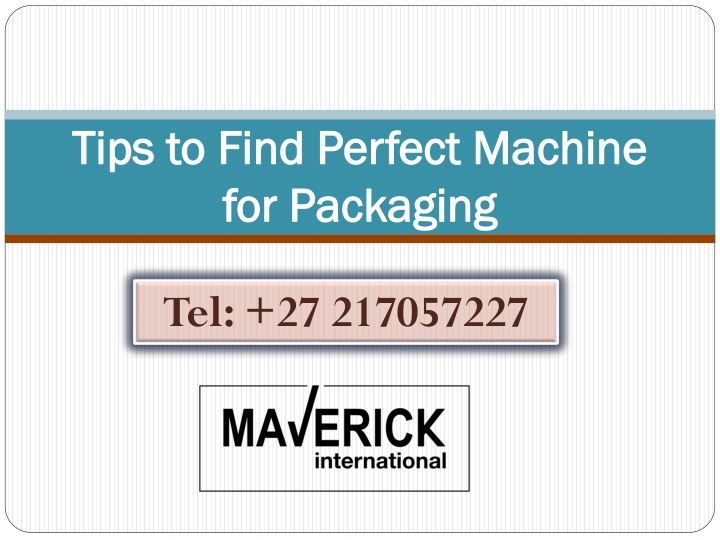 tips to find perfect machine for packaging