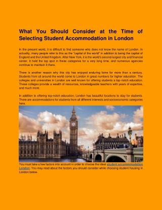 what you should consider at the time of selecting