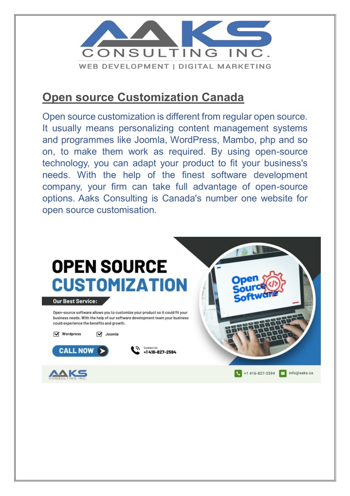 open source customization canada open source