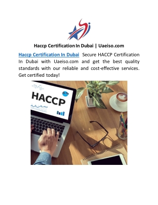Haccp Certification In Dubai | Uaeiso.com