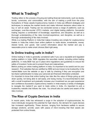 Best Online Trading Platform in India.