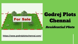 Godrej Plots Chennai | Residential Plot Development