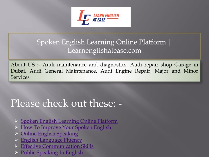 spoken english learning online platform